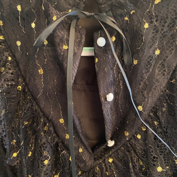 Stand out peasant dress with lace overlay maxi - Picture 5 of 9